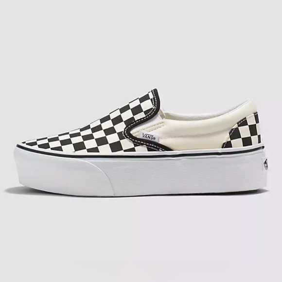 Vans Checkerboard Black / Classic White platform - Picture 1 of 1